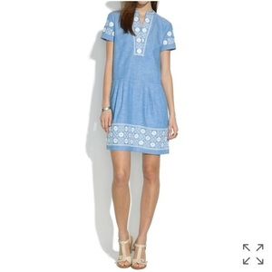 Madewell chambray shirt dress w/ pockets size XS